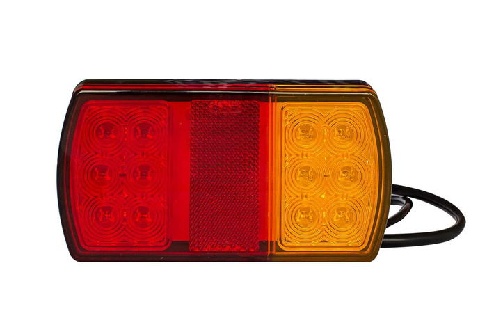 LED trailer tail lights for sale by Fabrilcar by Aspöck. Universal trailer lights with 4 functions