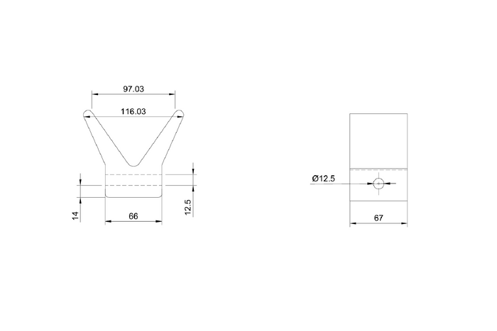 STEELPRESS RL-06A bow fender for boat trailer
