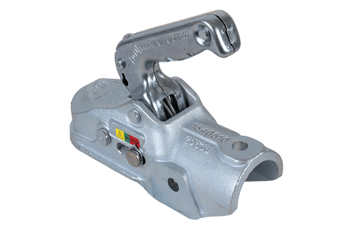 WINTERHOFF WW 350-RB-K1212 ball hitch for a 3500kg trailer with a 50mm cast iron pipe drawbar