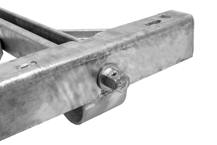 KNOTT 6X1197.007 extendable corner support stabilizer for trailer 1100kg 498mm