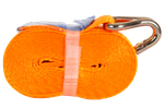 Set of four UNITRAILER 5m/25mm/1t orange transport belts with tensioner