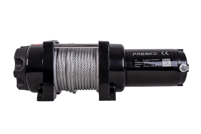 Electric winch for PRESKO T-REX 3.5 12V 1590kg trailer with 12m steel cable