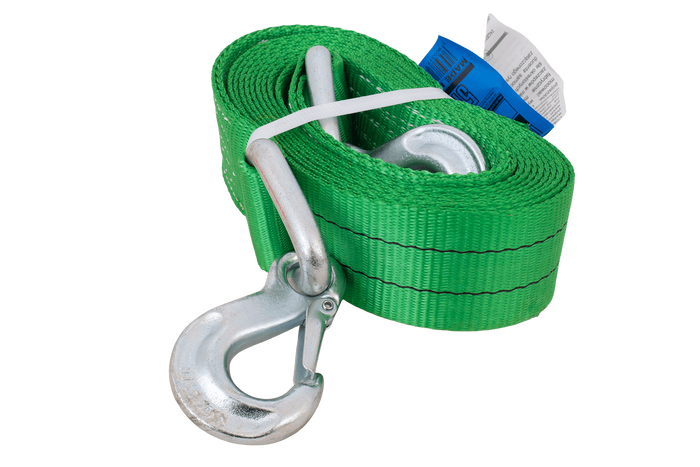 Tow rope with hooks HILLS tow strap 5m/60mm/6t green