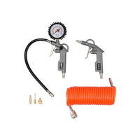 YATO YT-23780 pneumatic set for inflating tires, balls, mattresses, 6-piece