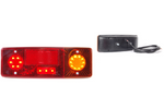 Rear lamp WAŚ WE551DP 484 LED 4 functions right