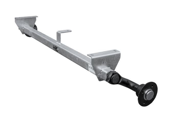 KNOTT VG7-L unbraked axle for 750kg trailer 1125mm 1615mm 4x100