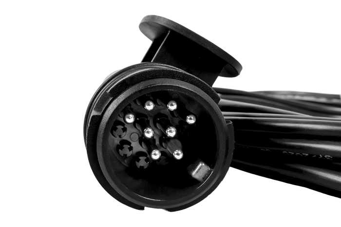 ASPÖCK electrical installation, trailer harness, 5m, 13-PIN plug, 2x 5-PIN bayonets
