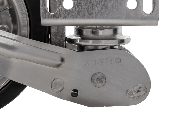 KNOTT ATK60 reinforced jockey wheel with handle 350kg 60mm 785-1020mm
