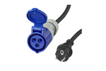 Adapter with Schuko plug and CEE socket 16A 230V ProPlus 373526 cable 40cm