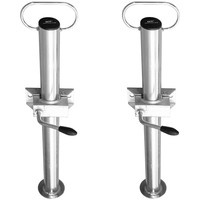 Set: two fixed supports with clamps for trailers Unitrailer 60 cm - fi 48 mm
