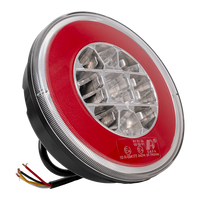 TT TECHNOLOGY TT.12008 Glo-Trac LED Hamburger Rear Light 3 Functions Universal