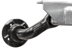 KNOTT VG7-L unbraked axle for trailer 750kg 1200mm 1650mm 4x100