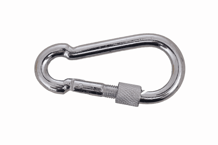 Snap hook with safety for ropes DROMET KSZ.7.70 fireman's snap hook 7x70mm