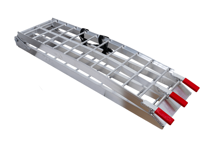 UNITRAILER ALR002 foldable ramp aluminum ramp for trailer 221cm 340kg with belt