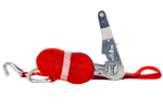 UNITRAILER 4m/25mm/1t red transport belt with tensioner