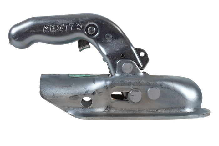 KNOTT KK14-A ball hitch for a 1400kg trailer with a 50mm tubular drawbar
