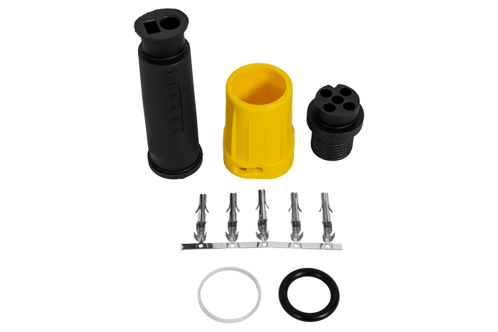 MANTES waterproof connector for trailer rear lights bayonet 5-PIN yellow left
