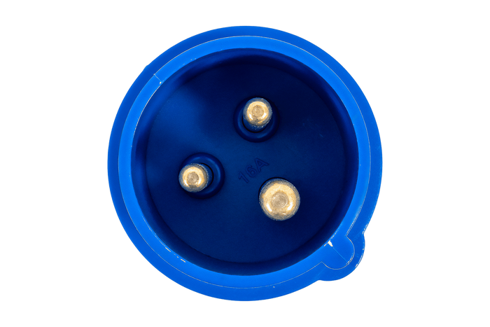 MANTES 3P electric plug, male plug, portable, 16A, 230V