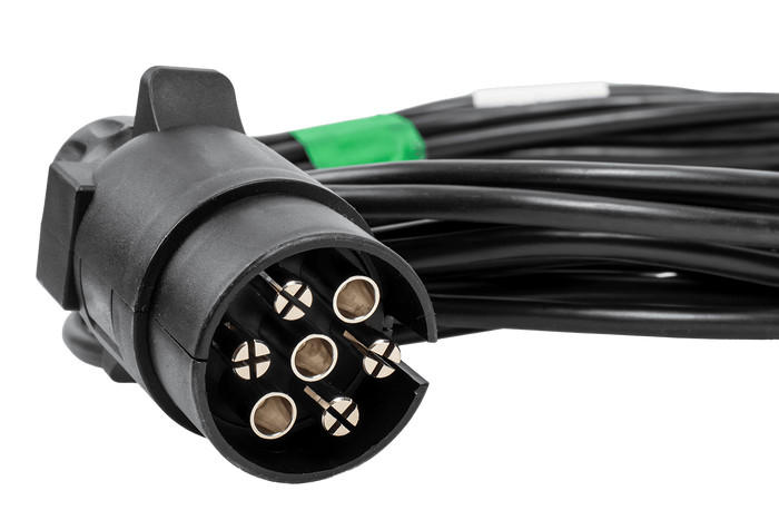 ASPÖCK 58-1022-087 electrical installation trailer harness 4.5 m 7PIN plug bayonets 2x5PIN
