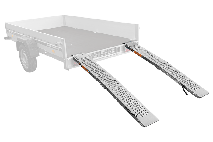 UNITRAILER ALR004 foldable ramps steel drive-on ramps for trailers 170cm 454kg set of 2