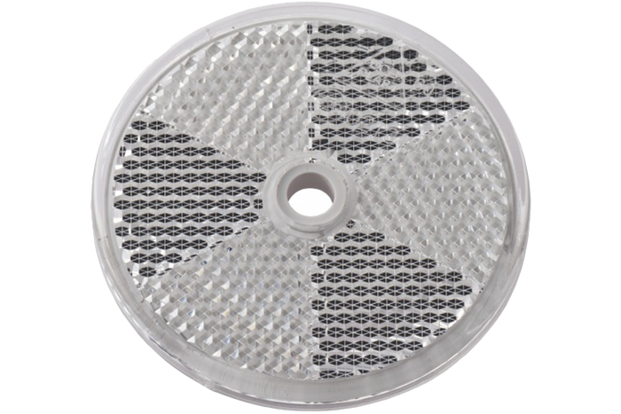 White reflector 60 mm [with mounting hole]