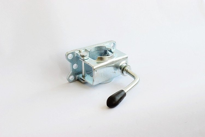 Jockey wheel with cast iron clamp WINTERHOFF ST48-200VB+KLE48-G 150kg 48mm 505-725mm