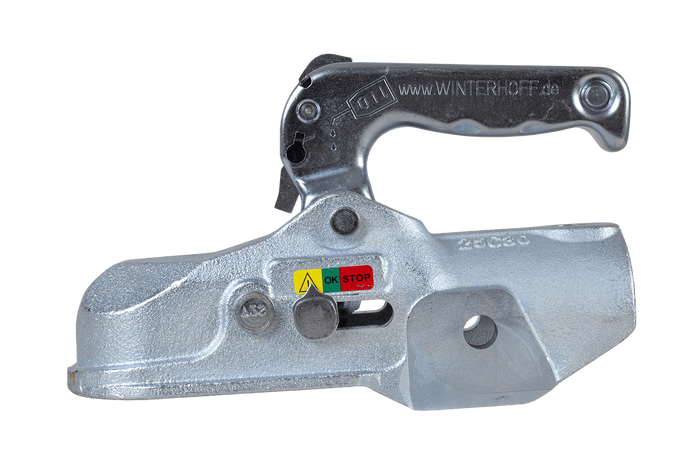 WINTERHOFF WW 350-RB-K1212 ball hitch for a 3500kg trailer with a 50mm cast iron pipe drawbar