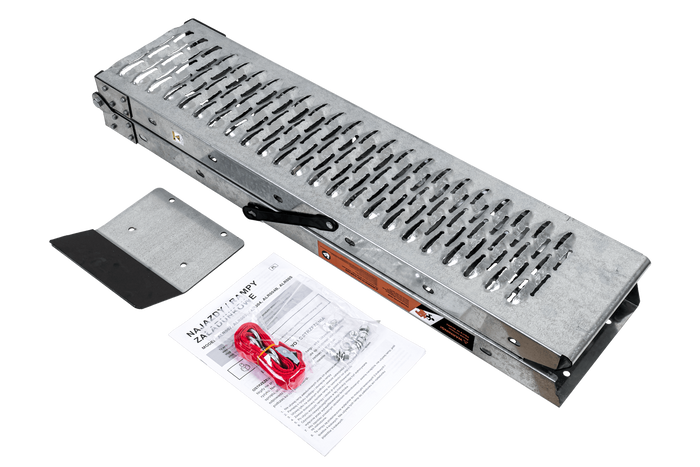 UNITRAILER ALR004B foldable ramps steel drive-on ramps for trailers 190cm 400kg set of 2