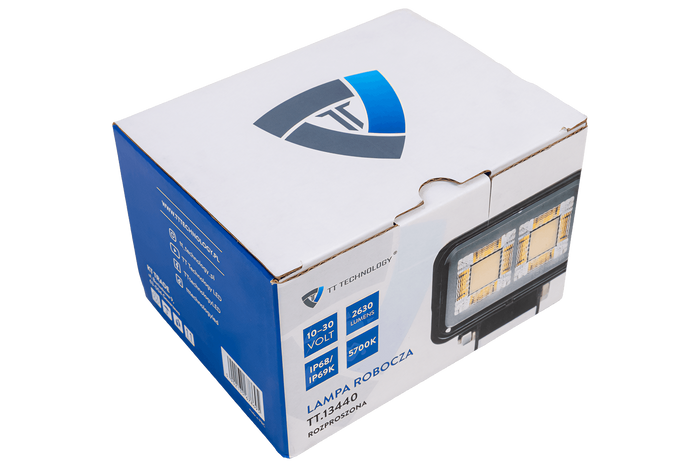 LED work lamp reflector TT TECHNOLOGY BLACK TT.13440 40xLED 2630lm rectangular