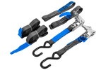 Set of two HILLS 3m/25mm/1t transport belts with tensioner and two 0.45m harnesses for securing the motorcycle