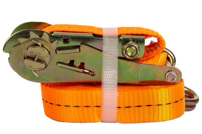 UNITRAILER 6m/25mm/1t orange transport belt with tensioner