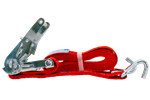 Set of four UNITRAILER 6m/35mm/2t red transport belts with tensioner