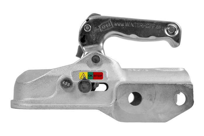 WINTERHOFF WW 350-RCH-1616 ball hitch for 3500kg trailer with 60mm pipe drawbar, cast iron