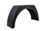Trailer fender 15-17.5" DOMAR DK3112 flat wheel arch 950/280mm with white trim
